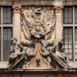 Detalle de la Casa del Rey de España en la Grand Place en Bruselas